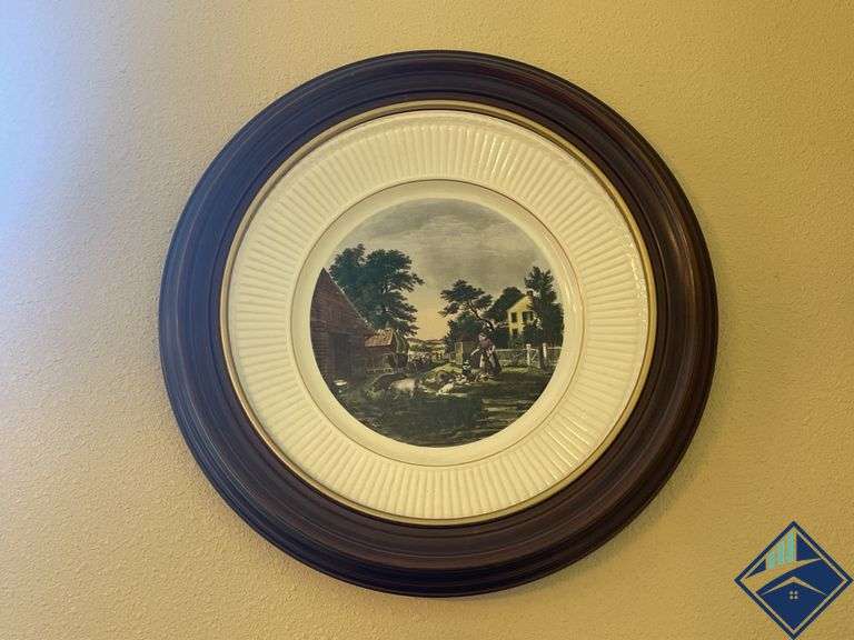 Framed Colonial Plates