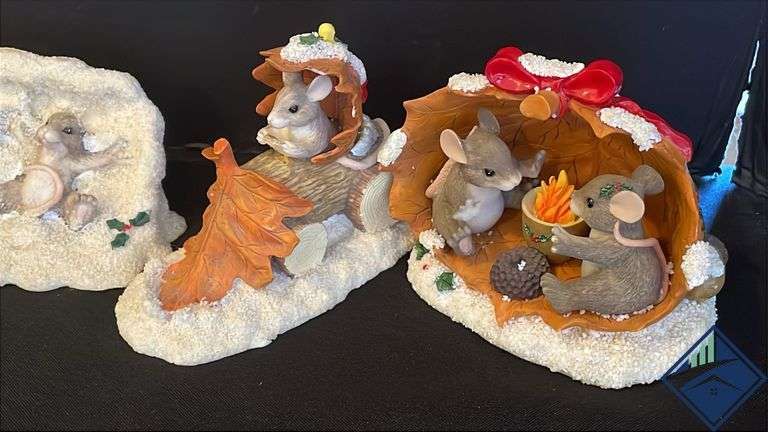 Winter Themed Animal Figurines