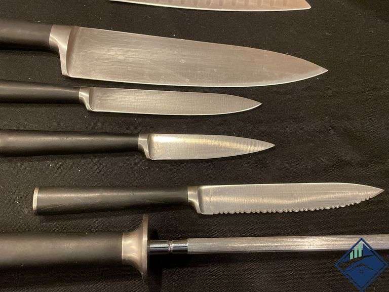 K-Pod Holder, Paper Towel Holder & Ginsu Knives with Block