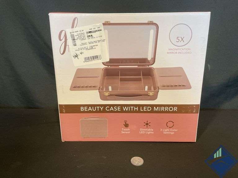 Glo Tech Beauty Case w/ LED Mirror - Like New - Like New
