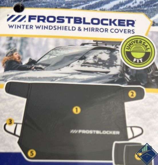 FrostBlocker Windshield and Mirror Covers, 63"W X 41"
