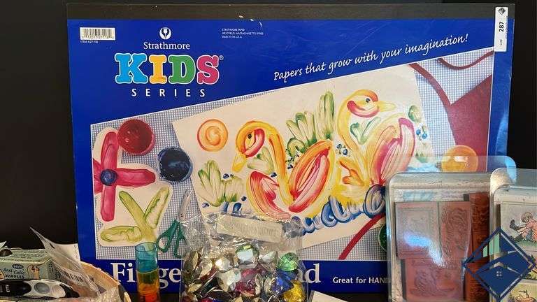 Finger Paint Pad, Heart Shaped Pocket Hugs, Vintage Gillette Razor, etc.