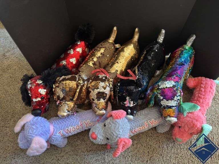 Sequined Dachshund Stuffies