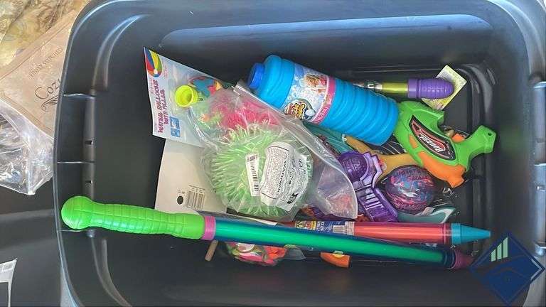 Water Balloons, Super Miracle Bubbles, Water Guns, etc.