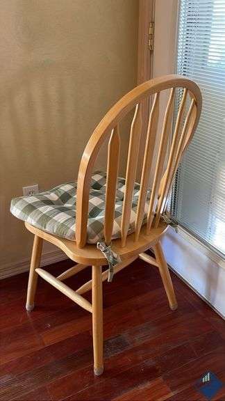 Wooden Chair with Cushion