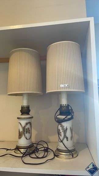 Dahl Jenson Vintage Porcelain Table Lamps