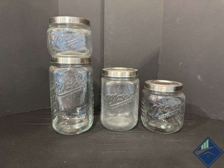 4 Oversized Mason Jars