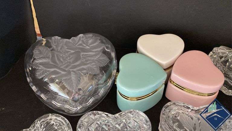 Heart Shaped Cut Glass Collection