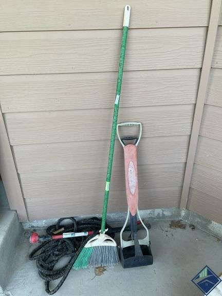Pet Waste Scooper, Hose & Broom