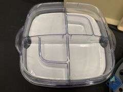 Pampered Chef Stoneware Baking Sheets, Microwave Chip Makers & Square Tray Set