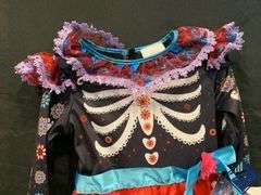 Princess Factory Day of the Dead Dress Child Size 7-8 - Used - Used