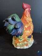 Big Lead Teddy Bear & GLA Rooster Cookie Jars