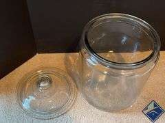 Large Clear Glass Jar with Lid