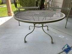 Metal Patio Chairs with Coffee Table