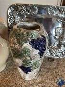 Grape Tray, Vase & Pitcher