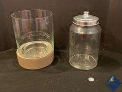 Glass Canister & Vase