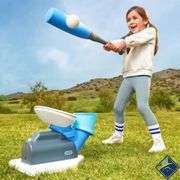 2-in-1 Pop 'N Pitch Trainer, Outdoor Sports Experience *Missing 2 Foam Tennis Balls* - Used