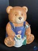 Big Lead Teddy Bear & GLA Rooster Cookie Jars