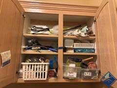 Hand Iron, Fabric Shaver, Cleaning Supplies, etc.
