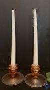 Uranium Glass Candle Holders & Candles