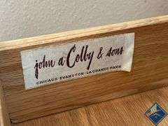 John A Colly & Sons Wooden Nighstand