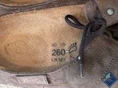 Birki’s Suede-Like Tie Clogs, Size EU 40