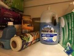 Swiffer Cleaning Pads, Resolve Stain Remover, Windex, etc.