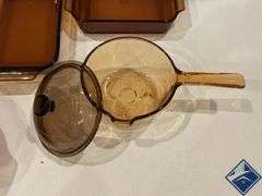 Vintage Brown Casserole Dishes, Cake Pans, etc.
