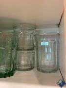 Green Glass Water Goblets & Glasses