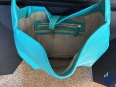 Isaac Mizrahi Genuine Leather Hobo Shoulder Bag & Teal Bag