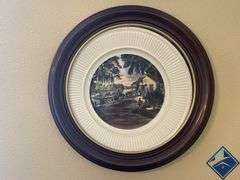 Framed Colonial Plates
