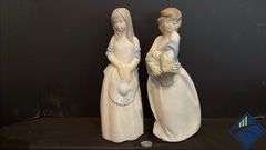 Vintage Mirmasu Porcelain Girl Figurines