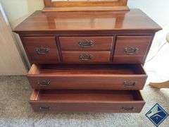 John M Smith Company Vintage Dresser & Mirror