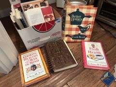 Cookbooks, Sieve with Stand & Breadmaker