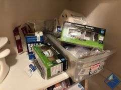 Assortment of Lightbulbs, Napkins, Stainless Steel Shiner, etc.