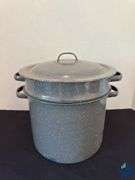 Enamel Pot & Strainer