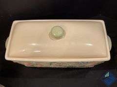 Pfaltzgraff Garden Party Casserole Dishes & Bread Container
