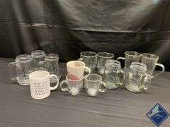 Assortment of Glassware & Coffee Mugs