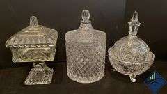 Cut Glass Jar Assortment