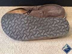 Birki’s Suede-Like Tie Clogs, Size EU 40