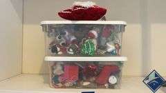 Christmas Wreaths, Tins, Plushes, etc.