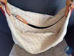 Dooney & Bourke Canvas & Leather Hobo Shoulder Bag