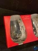 Rae Dunn Holiday Stemless Wine Glasses
