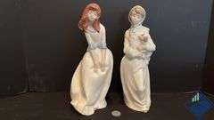 Vintage Mirmasu Porcelain Girl Figurines