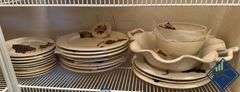 Grapevine Plates, Bowls & Serving Bowl