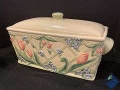 Pfaltzgraff Garden Party Casserole Dishes & Bread Container