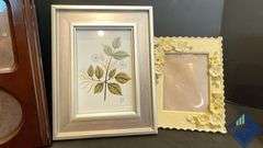 Bombay Company Mahogany Framed Photo Box with Picture Frames