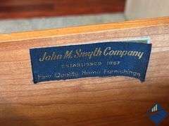 John M Smith Company Vintage Dresser & Mirror