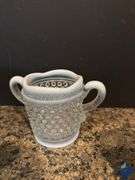 Vintage Hobnail Sugar and Creamer Set & Candy Dish