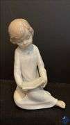 Vintage Zaphir Porcelain Kissing & Reading Children Figurines